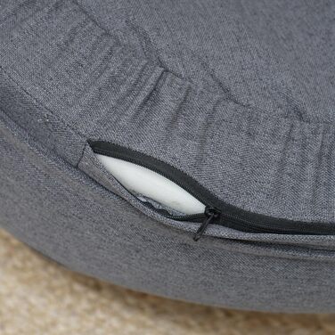 PawHut Софа для собак та котів, сіра, 90x78x25 см, з підголівником та дерев'яними ніжками