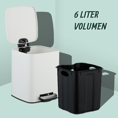 Relaxdays Square Cosmetic Container 6 Liter
