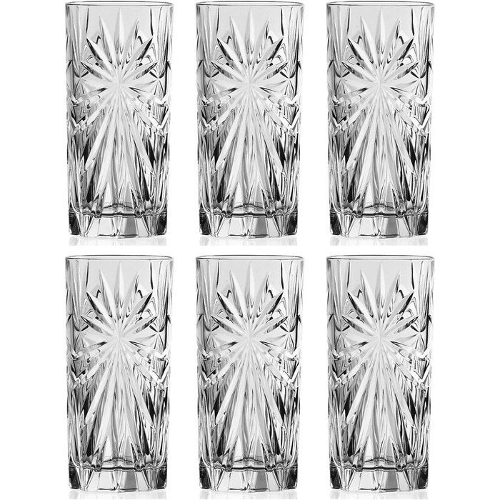 Набір з 6 келихів для шампанського/просекко RCR, 160 мл, кришталево-прозорі, стійкі до миття в посудомийній машині, для весілля/день народження