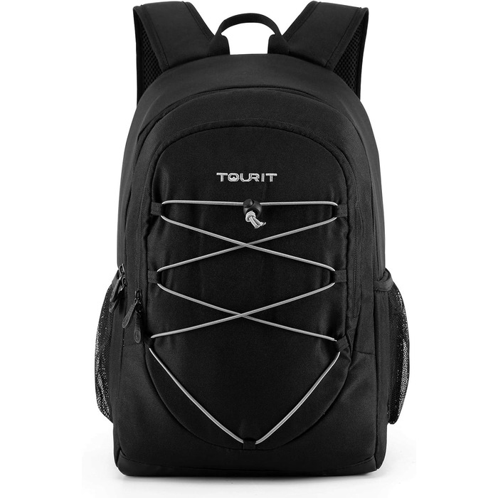 25L Cooler Backpack, Waterproof Cooler Backpack, Ultralight Backpack for Picnic, Camping, Hiking, BBQ (Black)