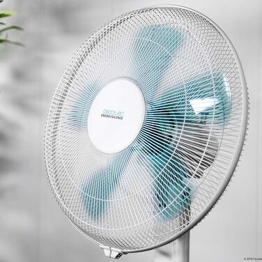 Стеляний вентилятор Cecotec EnergySilence Aero 450 з підсвічуванням, 50 Вт, діаметр 106 см, 4 лопаті, 3 швидкості, функція обігріву