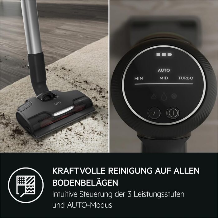 Пылесос AEG ANIMAL 8000 AP81AB25UG: аккумуляторный, 5-ступенчатая фильтрация, цифровая индикация, для дома и животных