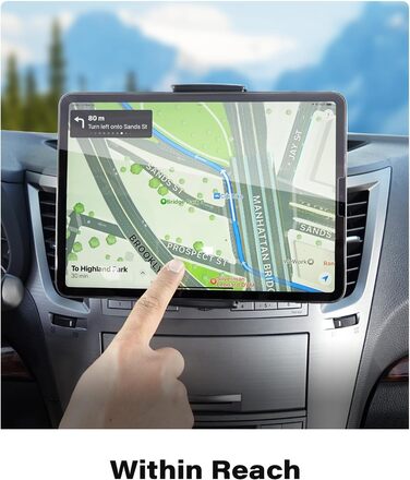 Універсальний тримач для планшету та телефону в авто APPS2Car [2 в 1] - для 7-12.4
