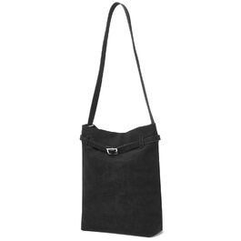 Сумка жіноча Miss Lulu велика шопер Tote Bag з м'якої PU шкіри, чорна (2-в-1)