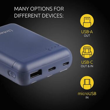 Powerbank Intenso Powerbank XS 5000, 10000mAh, блакитний: зарядний пристрій для смартфонів, планшетів та інших пристроїв