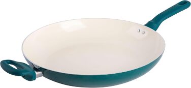 Набір кухонного посуду Spice by Tia Mowry (10 предметів) з керамічним покриттям, антипригарний, блакитно-зелений, Trace of Paradise