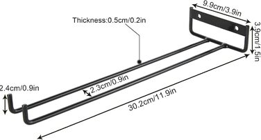 Тримачі для келихів VIDETOL (6 шт.) - металеві, підвісні, для шафи, бару, кухні