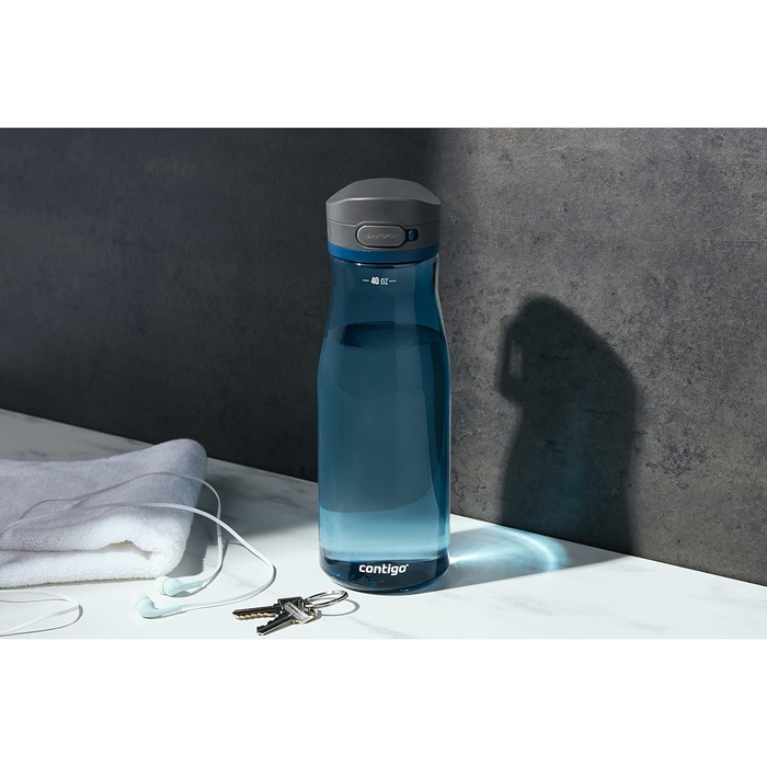 Contigo Jackson 2.0 Tritan Water Bottle with Autopop Lid, 1.2 L, Blueberry