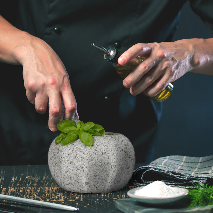 Relaxdays Mortar and Pestle Set made of Granite