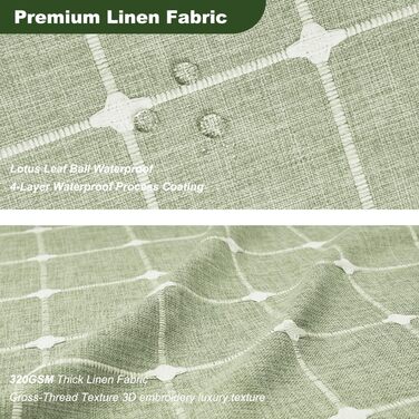 Штора для душу м'ятного кольору в стилі бохо - льон, 72x78 дюймів (183x193 см) з китицями