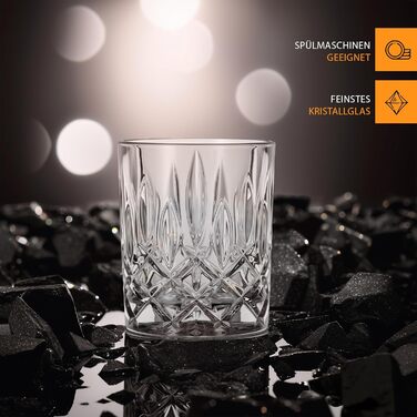 Набір склянок для віскі Nachtmann Noblesse, 2 шт, 295 мл, блакитний, з кришталевого скла, 104239