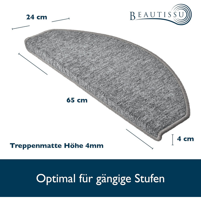 Beautissu Non-Slip Stair Treads - 15 Pack, 2.2