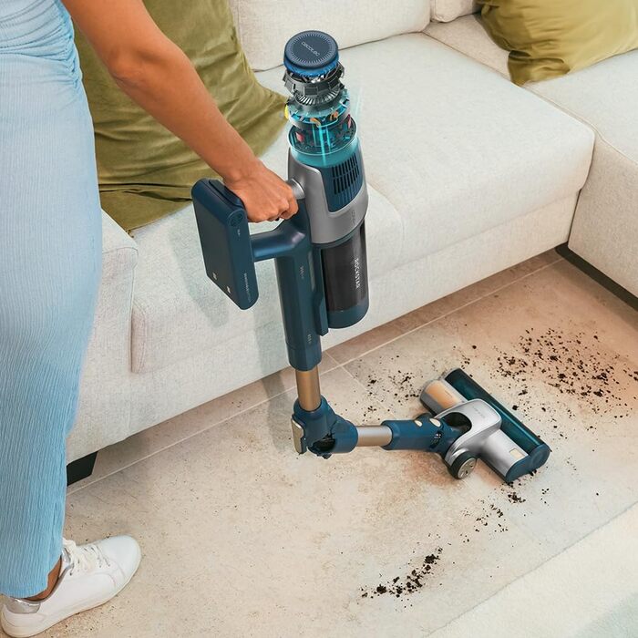 Бездротовий пилосос Cecotec Conga Rockstar 5500 Hurricane Station Flex Max: 220AW, 700W, станція самостійного очищення, 90 хв роботи, антизаплутувальна щітка, гнучкий шланг, циклонна технологія