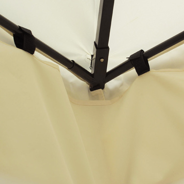 Outsunny Luxury Gazebo Garden Gazebo 3x4 m Cream, Party Tent Event Tent Garden Tent Pagoda for Garden & Terrace