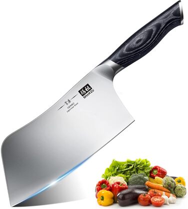Ніж кухарський SHAN ZU, 18 см, професійний, з високоякісної сталі, з ручкою з дерева K133