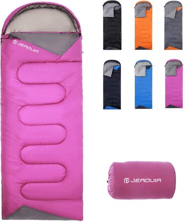 Lightweight Waterproof Sleeping Bag for Adults - Cold Weather Camping & Hiking | Compression Bag Included