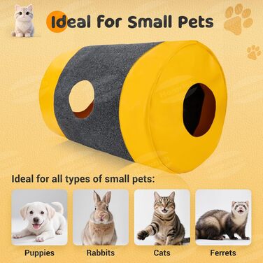 Килимок-іграшка для котів з тунелем та ігровим мішком, інтерактивне заняття для котів, центр активностей, килимок для полювання лапками, інтелектуальна іграшка для котів