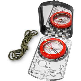 Sight Compass Adjustable Declination – Pathfinder Compass Survival Camping | Base Plate Compass Kids Navigation | Orienteering Compass Hiking Map Reading Military Compass Backpacking