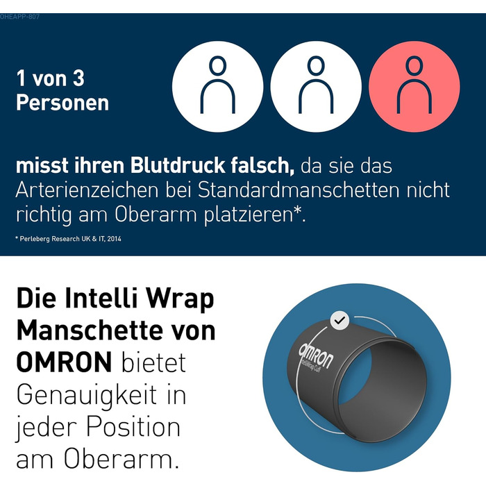 Тонометр OMRON X4 Connect AFib з Bluetooth та мобільним додатком, виявлення фібриляції передсердь (AFib) | клінічно перевірений | для діабетиків та вагітних | манжета 22-42 см