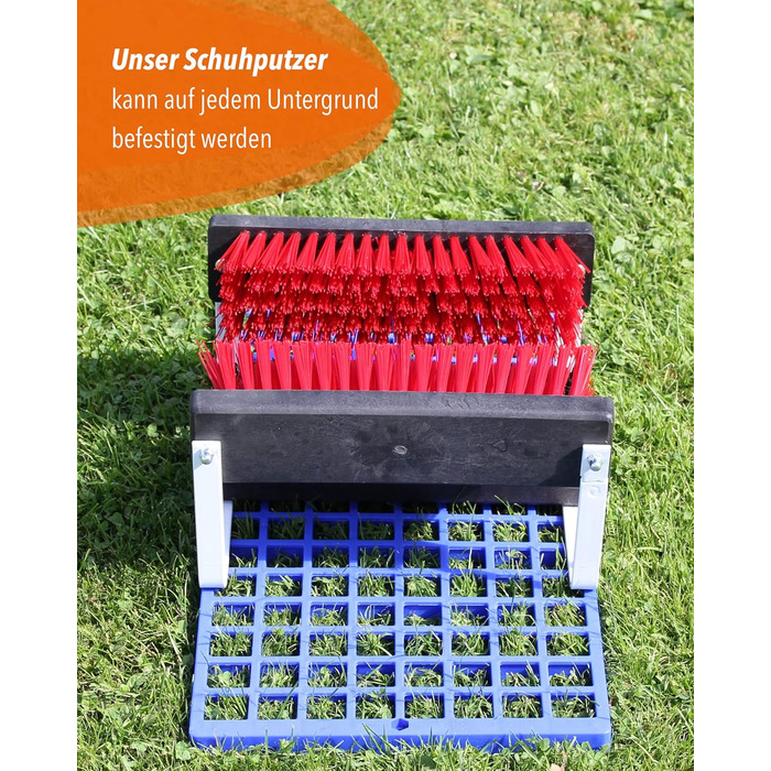 SPORTIKEL24 Shoe Cleaning Mat for Sports, Leisure, Construction & Industry – Scraper Grids for all Shoes & Boots – Dimensions: 60 cm x 30 cm x 20 cm