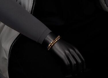 Чоловічий браслет-панцер з нержавіючої сталі COOLSTEELANDBEYOND, сатиновий, колір металу: золото