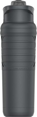 Under Armour Stainless Steel Water Bottle, Insulated, Carabiner Clip, Leakproof, for Kids and Adults, All Sports, Gym, 680 ml (710 ml, Slate Gray)