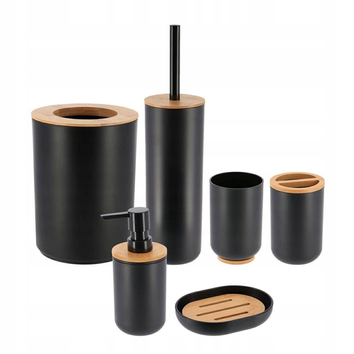 Сучасний набір аксесуарів для ванної кімнати 6в1 (для туалету та мильниці)