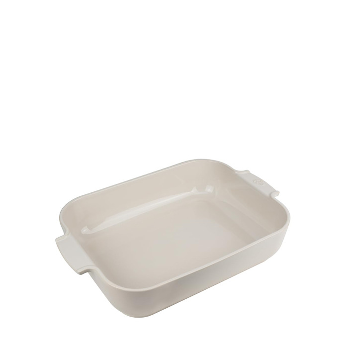 Форма для запікання Peugeot Appolia прямокутна, кераміка, сірий/шкіряний, 8,3x40,5x27,2 см, об'єм 4 л, 60022 (Ecru)