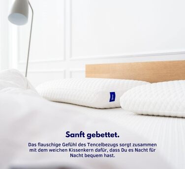 Ортопедична подушка для шиї sleepi® Comfort 70x40x13 см | Пам'ятний пінополіуретан | Оптимальна підтримка та розвантаження тиску