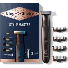 King C. Gillette Style Master: бездротовий тример для бороди з технологією CenterCut, чорний
