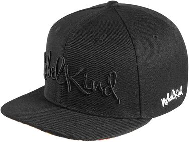 Кепка Snapback Nebelkind для чоловіків та жінок, унісекс, регульована, стильна, streetwear, бейсболка з прямим козирком, ретро (чорний, багатокольоровий)