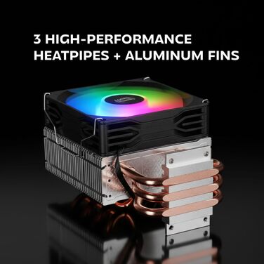 Система водяного охолодження Mars Gaming ML-LCD360 з LCD-дисплеєм, 600W, 3x 120mm ARGB вентилятори, чорна