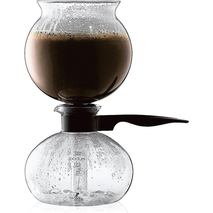 Кавоварка Bodum Pebo 1208-01, 1 л, чорна, сифоновий тип