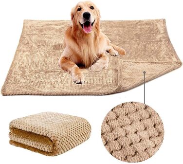 М'яка ковдра для собак 100x120 см, тепла та м'яка ковдра для домашніх тварин, котів та собак (Блакитна)