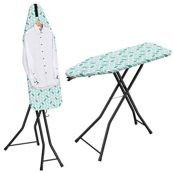 Прасувальна дошка LyriFine 2-в-1 для прасування з парою та звичайного прасування, стабільна, зелена