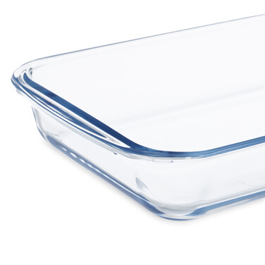 Relaxdays Set of 2 Casserole Dishes made of Glass
