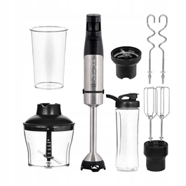 Ручний блендер Zelmer ZHB4845 Impress, 1200 Вт, сріблястий