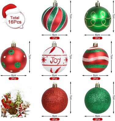 Набір ялинкових прикрас Bluelves, 16 шт, рожеві кулі 6 см, пластик