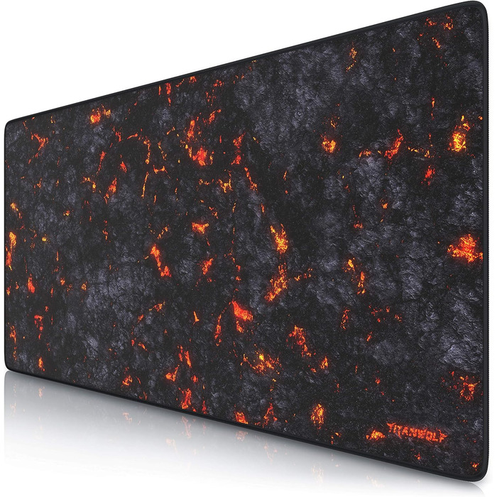 Килимок для миші TITANWOLF Lava 900x400 мм - XXL, великий, покращена точність та швидкість