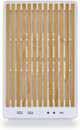 Корпус Lian Li DAN A3 Wood Edition для ПК Micro-ATX з темпірованим склом та дерев'яною вставкою з горіха (бук, скло)