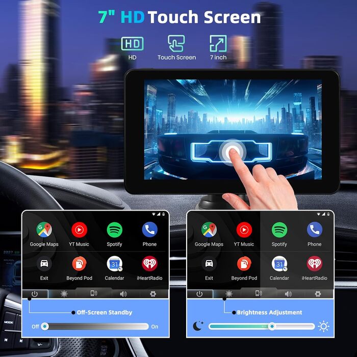 Бездротовий CarPlay дисплей 7