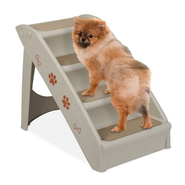 Relaxdays Dog Stairs, 4 Steps