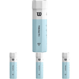 Тенісні м'ячі Wilson Triniti, 4 шт. у упаковці, екологічна упаковка, WRT125200