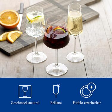 Набір келихів для шампанського Villeroy & Boch Ovid, 4 шт, кришталеве скло, для шампанського, просекко, шампанського