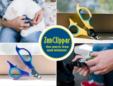 Кліпер для обрізання нігтів домашніх тварин Zen Clipper (сірий, середній - отвір 3 мм)