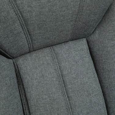Vinsetto Ergonomic Office Chair, Height Adjustable with Rocking Function in Grey for Office and Home Office