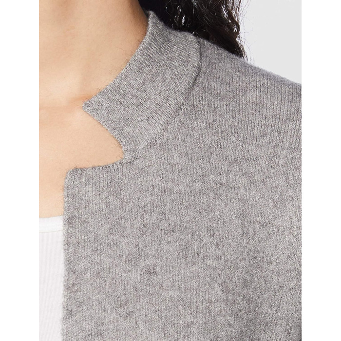 Жіночий кардиган-туніки Organ Daen з довгими рукавами, блоки кольорів Бордо/Чорний (TXS, Сірий)