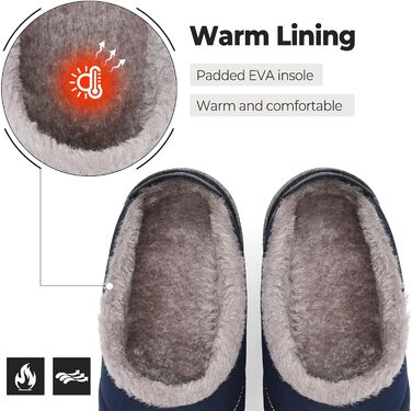 Тапочки халатні зимові Mishansha для чоловіків та жінок, теплі, з плюшевою підкладкою, розмір 35-47, зелені (темно-сині, 43 EU)