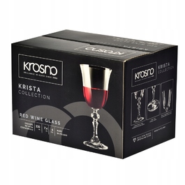 Келихи для червоного вина Krosno Krista, прозорі, 220 мл, 6 шт.