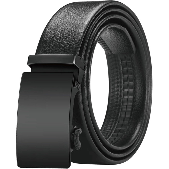 Чоловічий шкіряний ремінь з автоматичною застібкою-ратом, 35 мм, для костюма, джинсів, штанів, повсякденного та ділового стилю